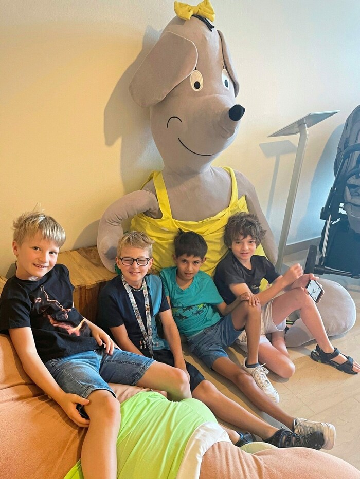 Junge Besucher werden täglich von Maskottchen Lilly begrüßt.
