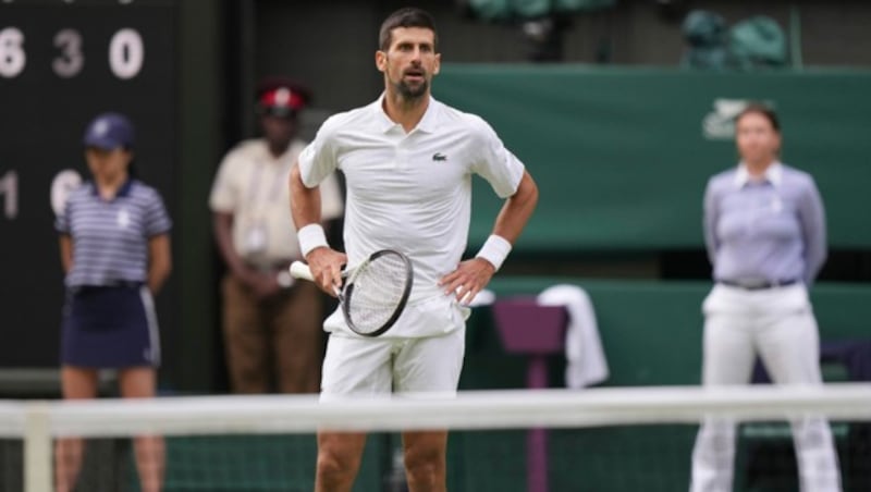 Novak Djokovic musste sich Carlos Alcaraz geschlagen geben. (Bild: AP Photo/Alberto Pezzali)