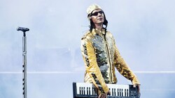 Rammstein-Keyboarder Christian Lorenz alias „Flake“ bei einem Konzert. (Bild: NILSSON NILS PETTER / TT News Agency / picturedesk.com)