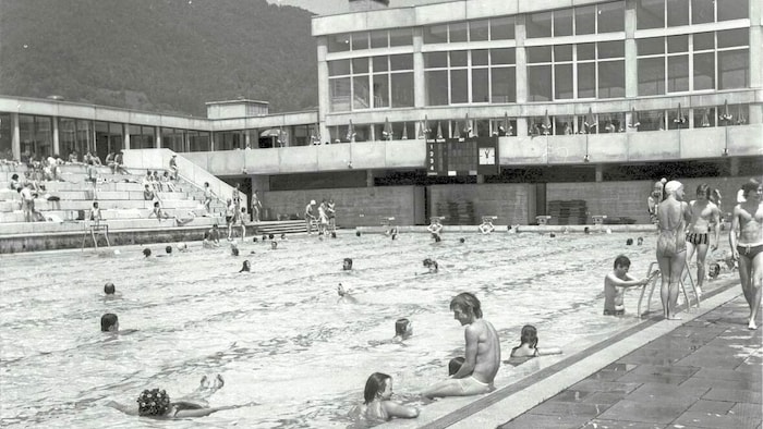 Das Eggenberger Bad wurde erst in den Jahren 1972/73 nach den Entwürfen von Herta ...