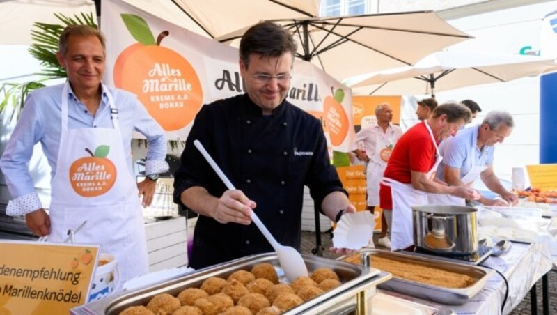 Thomas Hagmann (rechts) behielt den Überblick (Bild: Attila Molnar)