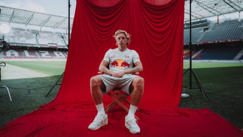 Mads Bidstrup zeigte im „Klassiker“ gegen Rapid seine Kämpferqualitäten. (Bild: FC Red Bull Salzburg)