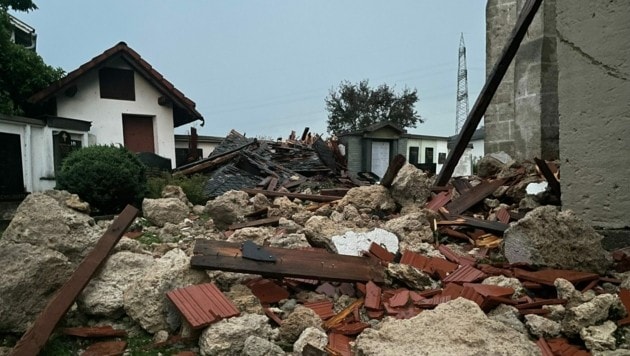 Die Kirche in St. Marxen wurde komplett zerstört. (Bild: Tratnik)