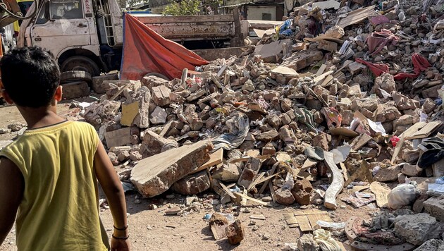 In Kairo sind beim Einsturz eines Wohnhauses neun Menschen ums Leben gekommen. Vier weitere wurden verletzt. (Bild: AFP)