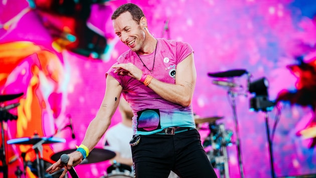 Chris Martin und Coldplay erschaffen die bunteste Welt der Pop-Gegenwart. (Bild: Nathan Reinds)