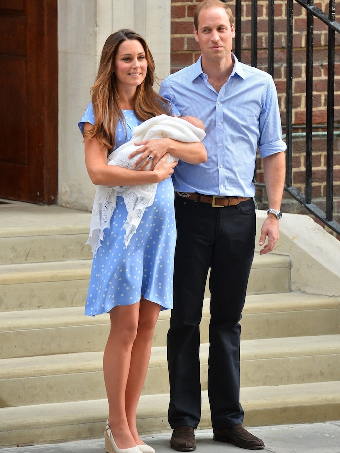 Prinzessin Kate und Prinz William nach der Geburt von George