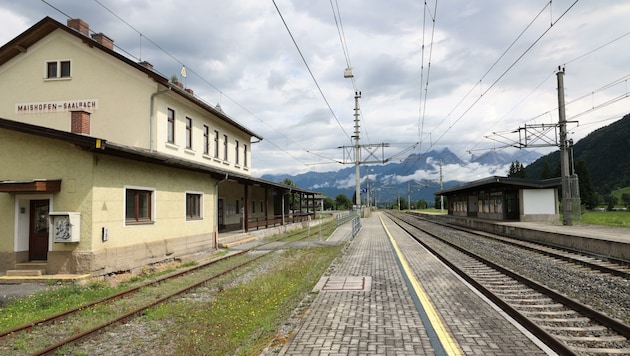 Der Bahnhof in Maishofen soll um 18 Millionen Euro modernisiert werden. Dort gibt es aber Zauneidechsen. (Bild: Hölzl Roland)