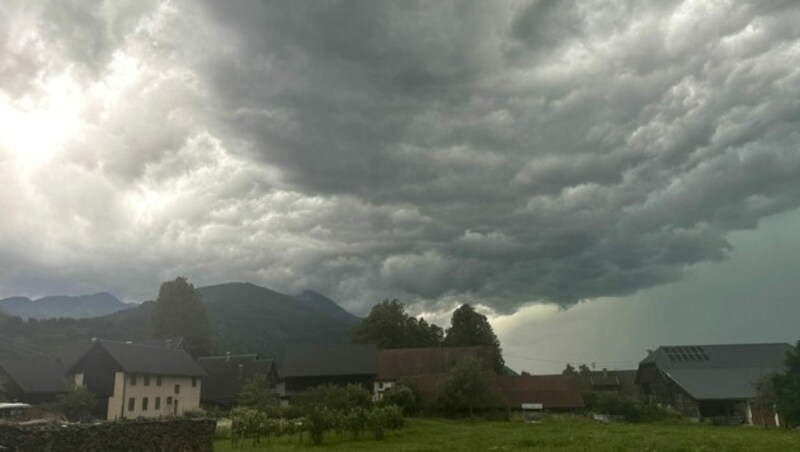 Imposante Wolken ließen nichts Gutes erwarten. (Bild: zVg)