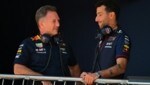 Red-Bull-Teamchef Christian Horner (li.) und Daniel Ricciardo (Bild: APA/AFP/ANDREJ ISAKOVIC)