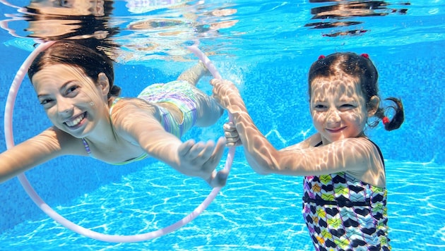Diese Kinder fühlen sich im Wasser sichtlich wohl. (Bild: canva)