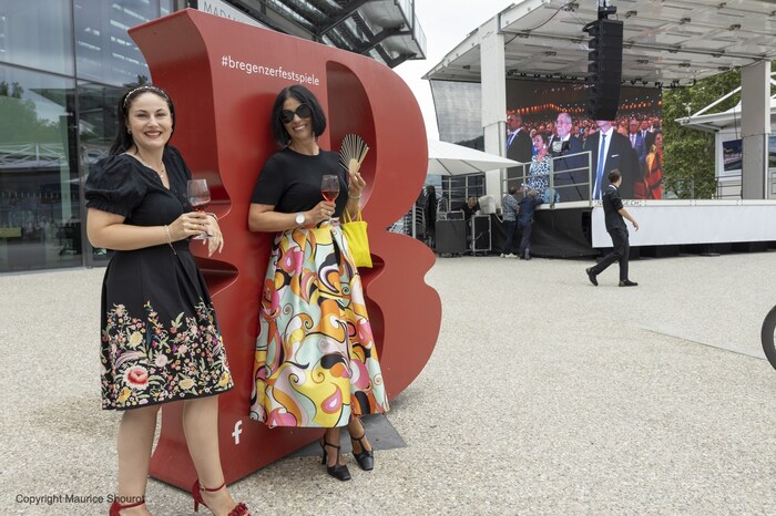 Redakteurin Sandra Nemetschke und Stilberaterin Daniela Erath-Mohr waren bei den Festspielen „on ...
