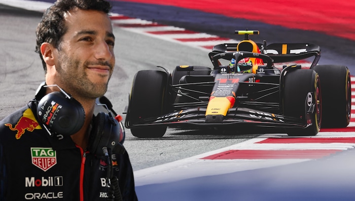 Daniel Ricciardo (li.) will ein Stammcockpit bei Red Bull. Löst er Sergio Perez ab?