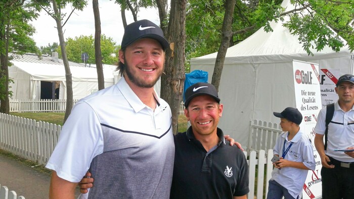 Clemens Dvorak (re.) war bei den European-Tour-Turnieren in Atzenbrugg immer der Caddie von ...