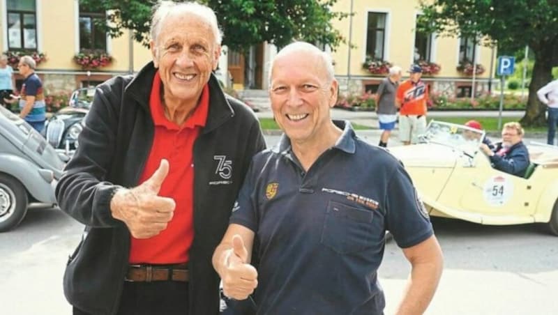 Hans Joachim Stuck mit Organisator Michael Glöckner. (Bild: Sepp Pail)