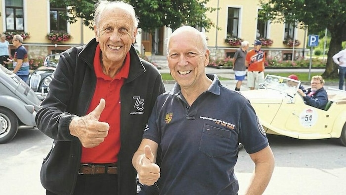 Hans Joachim Stuck mit Organisator Michael Glöckner.