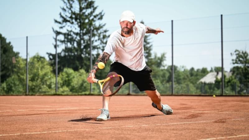 Der Ex-Tennisprofi ist noch immer topfit. (Bild: Markus Wenzel)