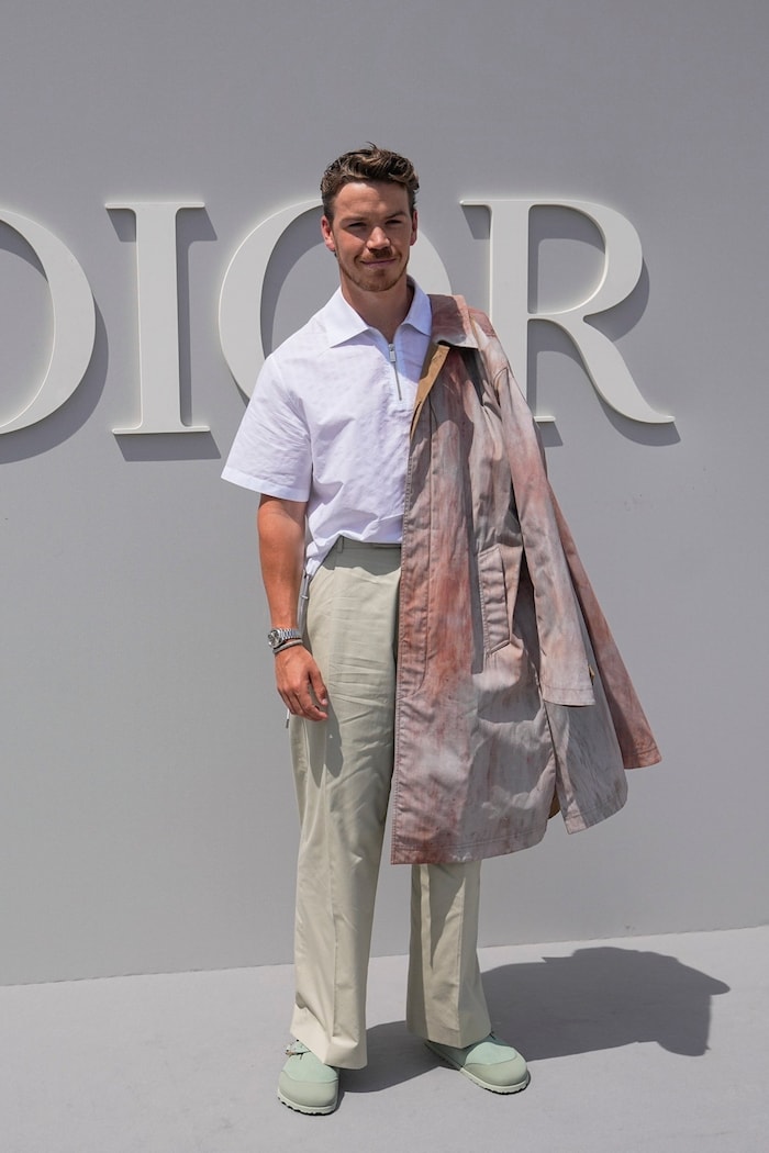 Bei dieser Dior-Laufsteg-Show ließ er einige Kinnladen nach unten fallen.