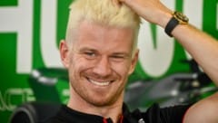 Nico Hülkenberg glänzt mit einer neuen Frisur. (Bild: AP)