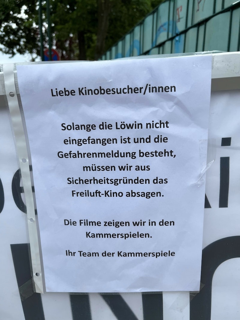 Das Freiluftkino wurde vorsorglich abgesagt und nach drinnen verlegt. (Bild: Christoph Engelmaier)