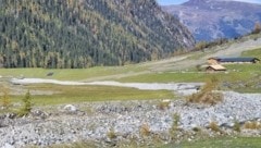 So könnte ein Schutzbau im Habachtal ausschauen - inklusive Wall und Ablauf für das Wasser ...