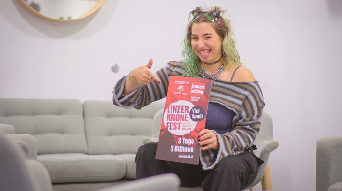 Gut gelaunt - stimmlich top: Pia Maria freut sich auf Linz!