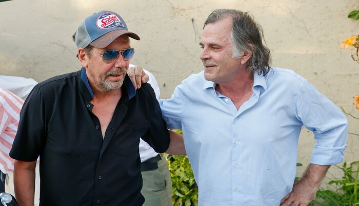 Markus Hinterhäuser und Ex-Jedermann Michael Maertens (li.) im vergangenen Sommer.