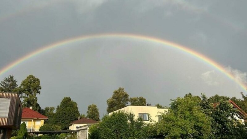 Regenbogen in Karnburg. (Bild: zVg)