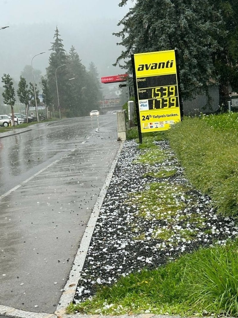 Unwetter in Klagenfurt (Bild: Michaela Braune)