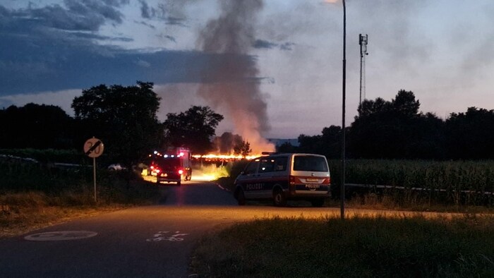 An drei Stellen brannte es in Wulkaprodersdorf wieder.