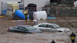 Überschwemmungen nach starken Regenfällen im Südosten Kanadas (Bild: AP)
