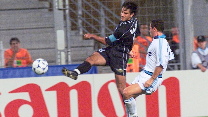 Ivica Vastic als Aktiver mit Sturm in der Champions League gegen Marseille