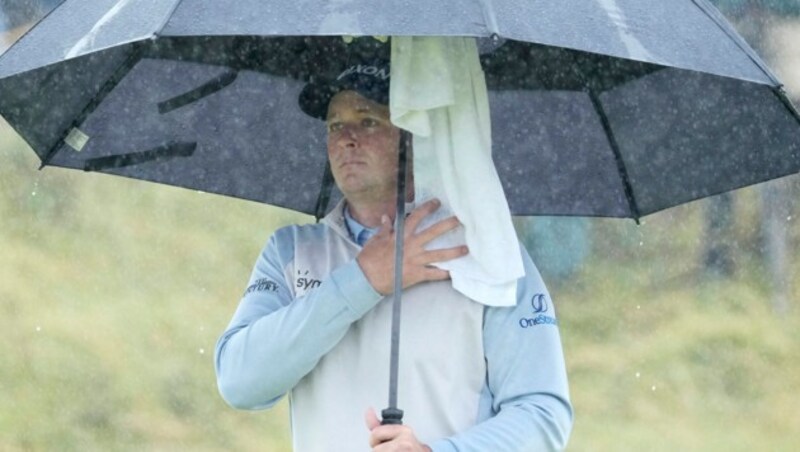 Sepp Straka zeigte auch im strömenden Regen ganz starkes Golf, teilte sich am Ende den zweiten Platz mit Rahm, Day und Kim. (Bild: Copyright 2023 The Associated Press. All rights reserved)