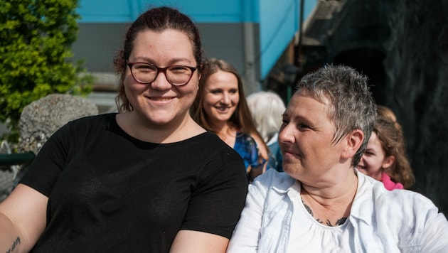 Katharina Straka (li.) und Marion Hauer sind Mentee und Mentorin. (Bild: Marc Greber/younus Mentoring)