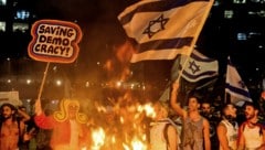 Die Proteste in Israel nehmen kein Ende. (Bild: AFP)