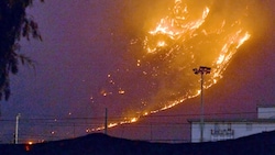 Feuerbrunst in Palermo (Bild: APA/AFP/ANSA/STRINGER)