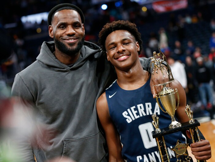 LeBron James mit Sohn Bronny