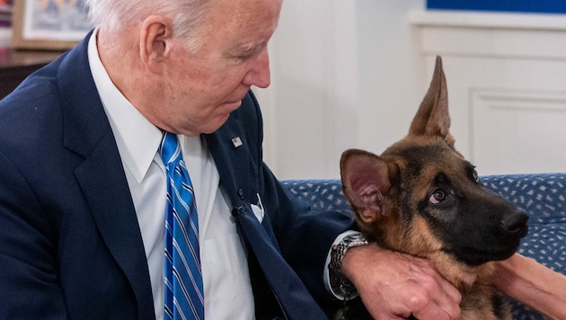 US-Präsident Joe Biden hat erneut tierische Probleme im Weißen Haus. (Bild: AFP)