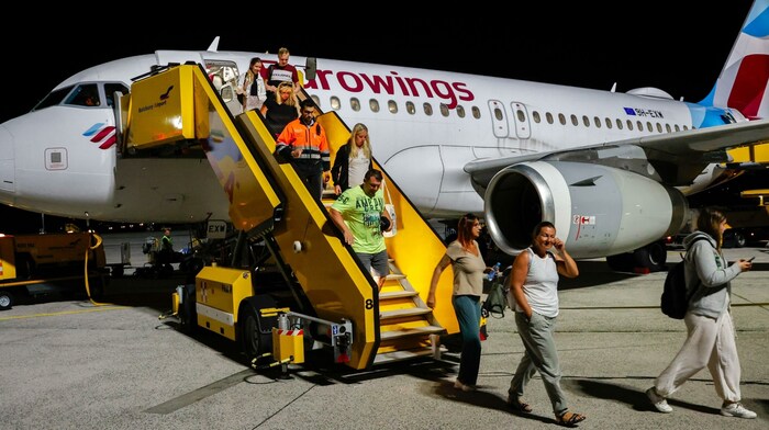 Landung am Salzburger Flughafen