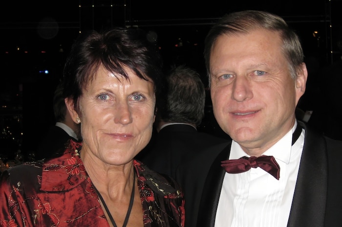 Jarmila Kratochvilova mit „Krone“-Reporter Olaf Brockmann in Monte Carlo 2008