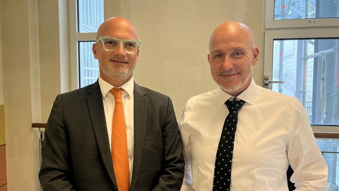 Nikolaus Rast (li.) und Andreas Schweitzer verteidigen das nun getrennte Paar.