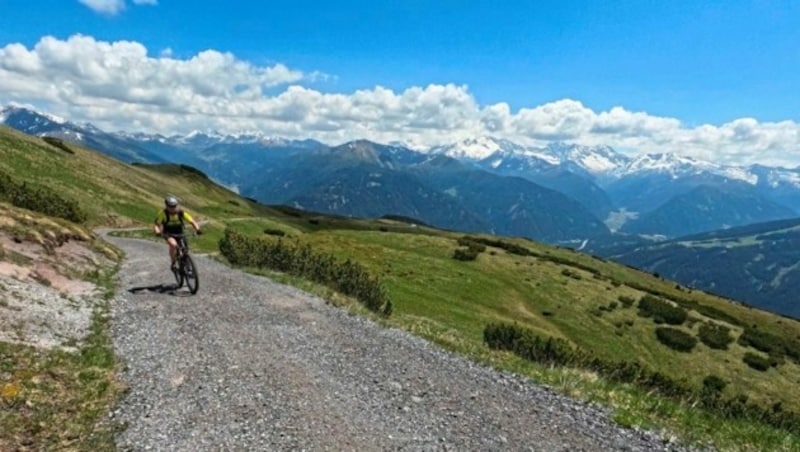 Die letzten Meter aus dem Gschnitztal zum Blaser mit der Blaserhütte sind geschafft (Bild: Toni Silberberger)