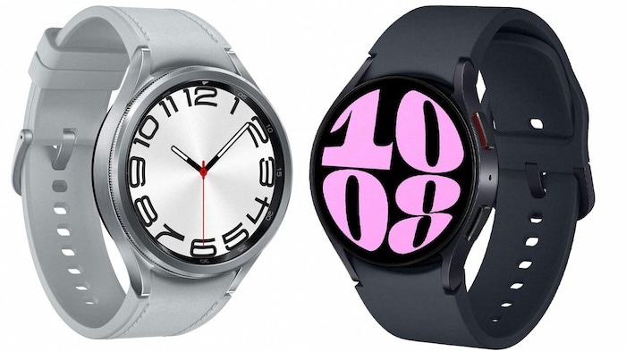 Die neue Galaxy Watch6 gibt es auch in einer Classic-Variante (links).
