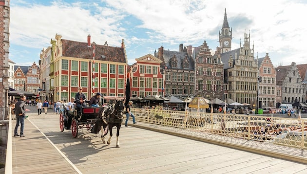 Im Mittelalter war Gent ein mächtiger Stadtstaat. Heute ist die Universitätsstadt ein Zentrum kultureller Aktivitäten. (Bild: © Piet De Kersgieter)