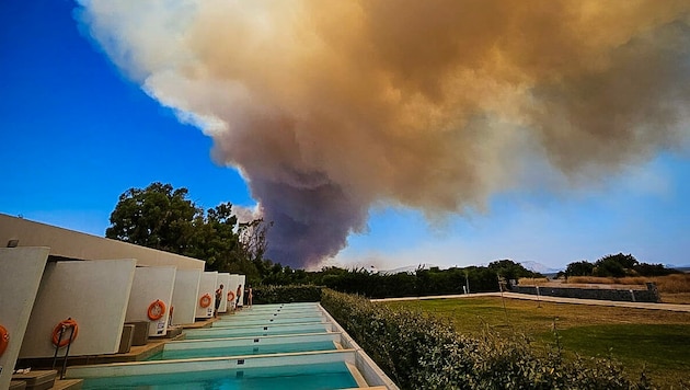 Dramatisch: die Bilder aus Rhodos vom vergangenen Wochenende. (Bild: Pressefoto Scharinger © Daniel Scharinger)