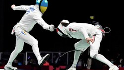 Ihor Rejslin trat im WM-Degenbewerb nicht gegen Russen an. (Bild: APA/AFP/Fabrice COFFRINI)