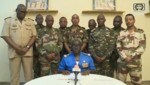 Oberst Amadaou Abdramane verkündete die Machtübernahme. (Bild: AFP)