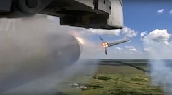 Ein Bodenangriffsjet der russischen Luftwaffe während eines Einsatzes über der Ukraine (Bild: Russian Defense Ministry Press Service)