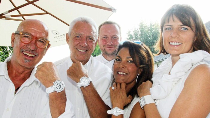 Die Retzers, Freddy Riedl und Hubert Wallner trugen schon vor 30 Jahren weiß.