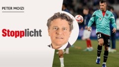 „Krone“-Sportchef Peter Moizi schreibt in seiner Kolumne über die Krebsdiagnose von Stefan Lainer. (Bild: Krone KREATIV, GEPA)