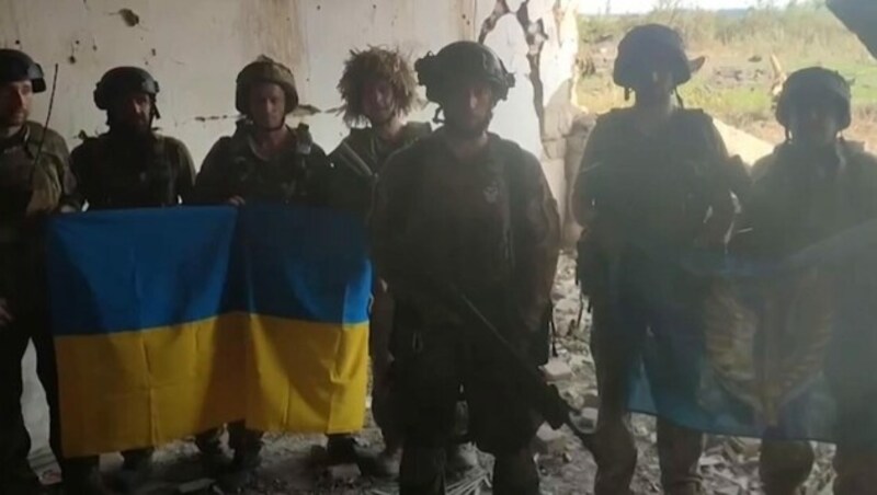 Die Ukraine meldet die Befreiung des Dorfes Staromajorske im Südosten des Landes. (Bild: kameraOne (Screenshot))